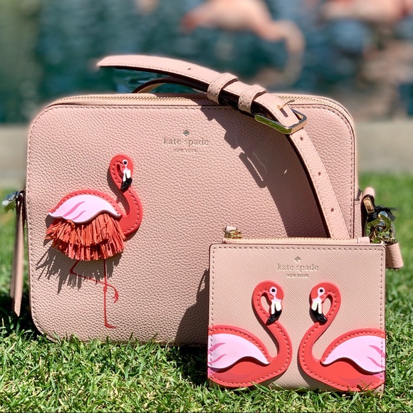Kate Spade Flamingo By The Pool Zip Bifold Wallet - Picture 8 of 8